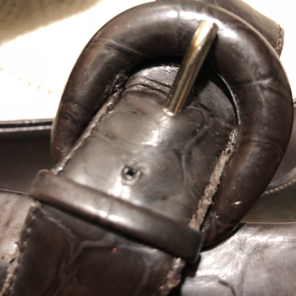 Mary Janes - Black leather -chunky heels 9.5 - Picture 8 of 8